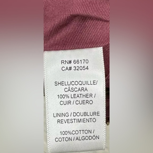 Anthropologie Women’s Leather Jackson Metallic Leather Wristlet, Maroon - Picture 14 of 15